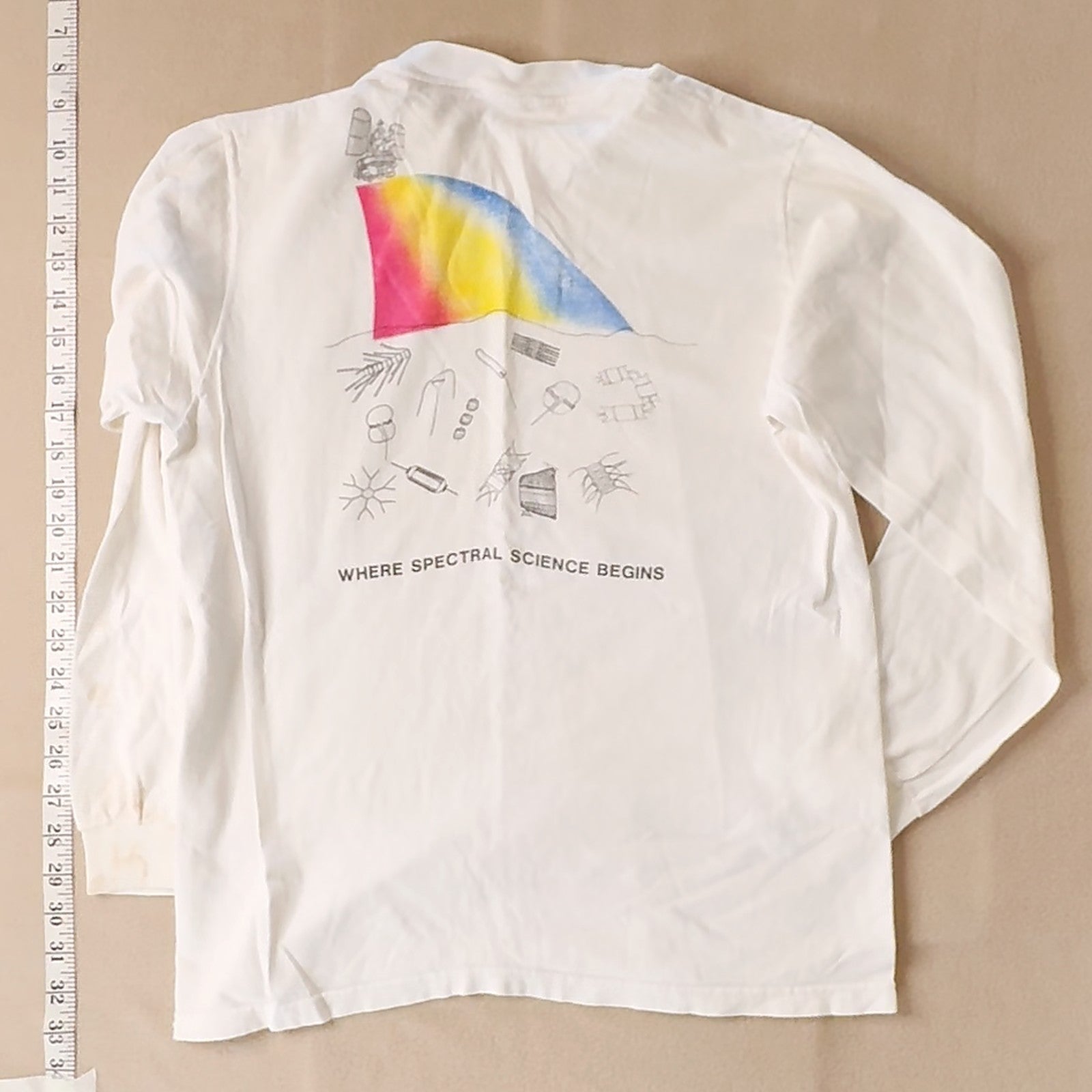 Vintage 1990 Bio-Optical Oceanography Long Sleeve T-Shirt Stedman M Science