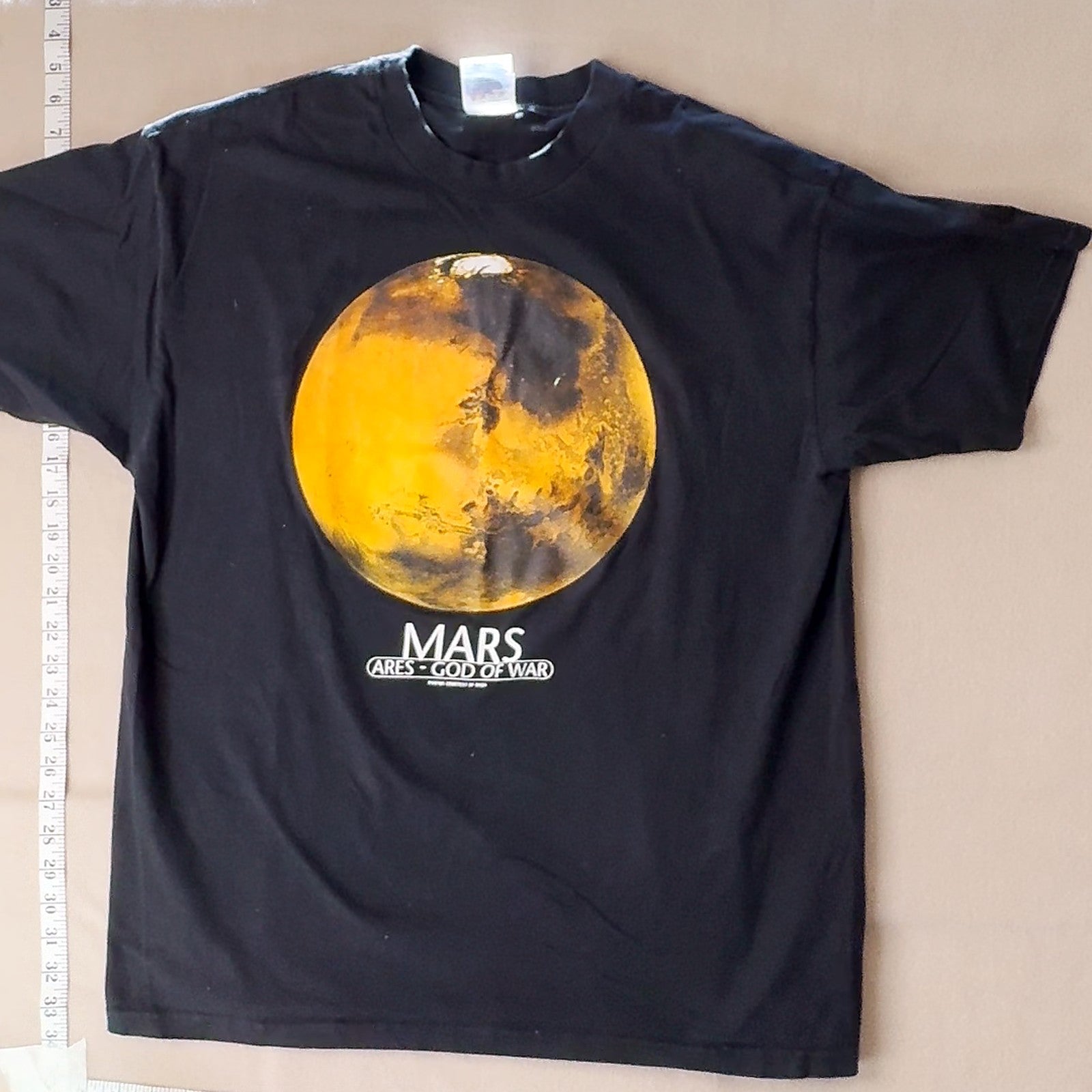 Vintage Hanes Beefy-T Mars Ares God Of War Graphic T-Shirt Black Size XL