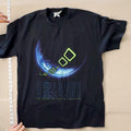 Lee Sport Millennium Dawn of a New Era Y2K T-Shirt Graphic Large Black