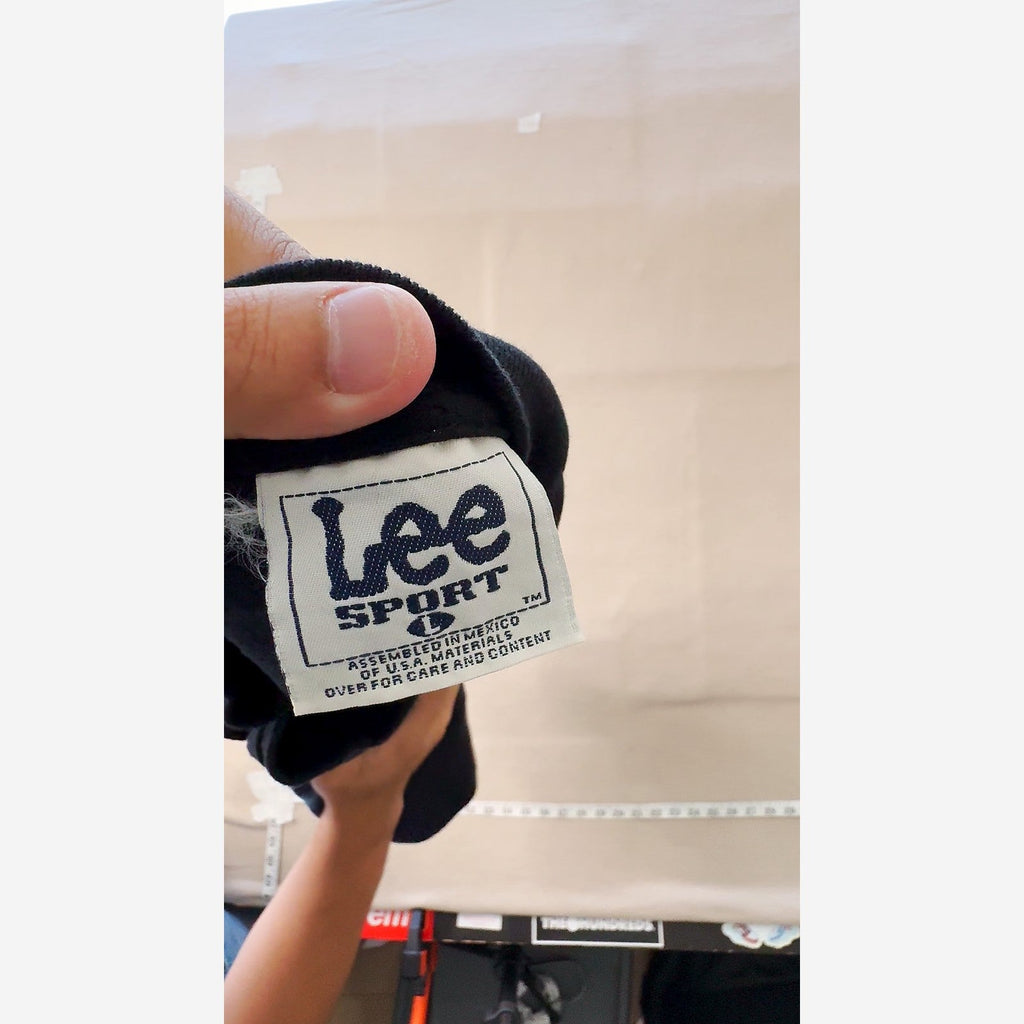 Lee Sport Millennium Dawn of a New Era Y2K T-Shirt Graphic Large Black