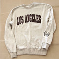 New York Popular Los Angeles Crewneck Sweatshirt Size S Beige