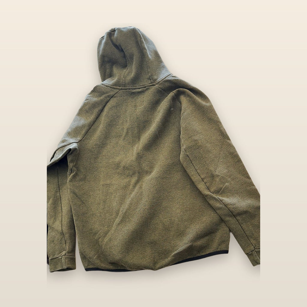 Nike Tech Fleece Full Zip Hoodie Sweatshirt Olive Green Men's Size L