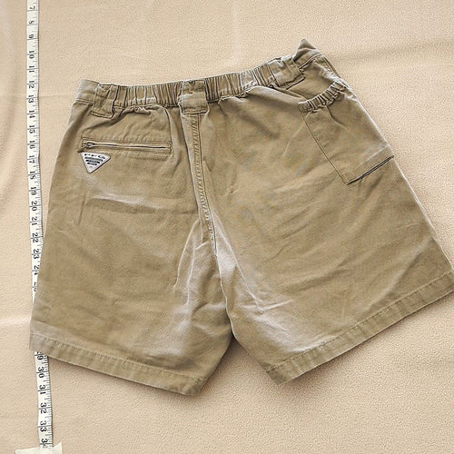 Columbia PFG Khaki Cargo Fishing Shorts Men's Size M
