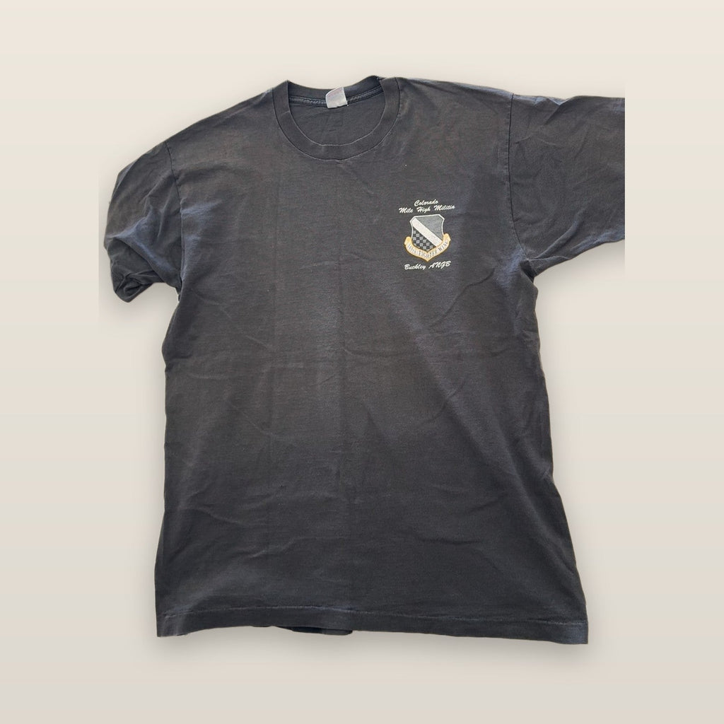 Vintage Fruit of the Loom Military Stealth Fighter Space Shuttle T-Shirt XL