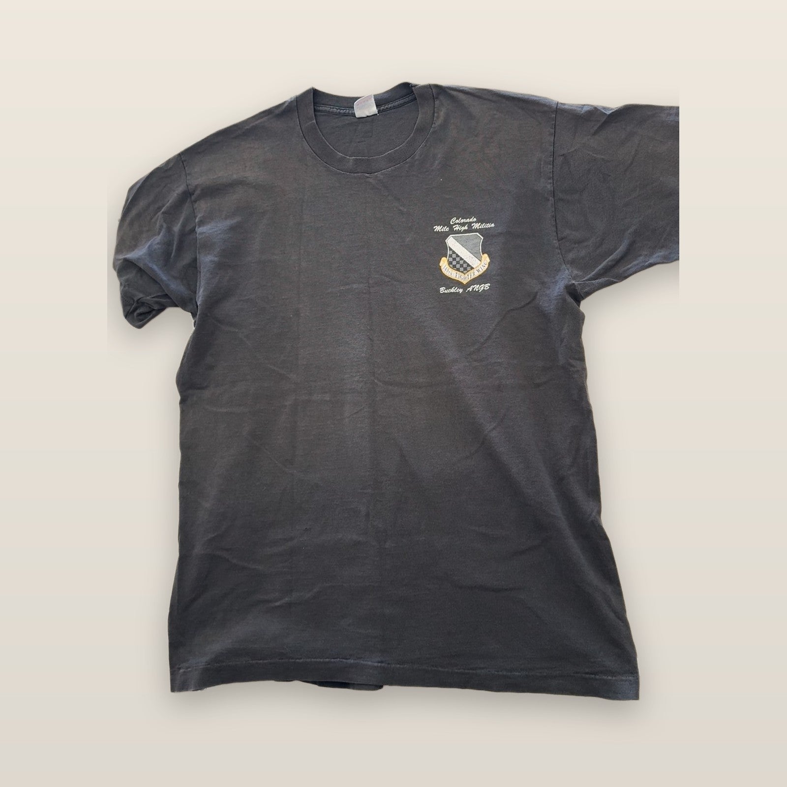 Vintage Fruit of the Loom Military Stealth Fighter Space Shuttle T-Shirt XL
