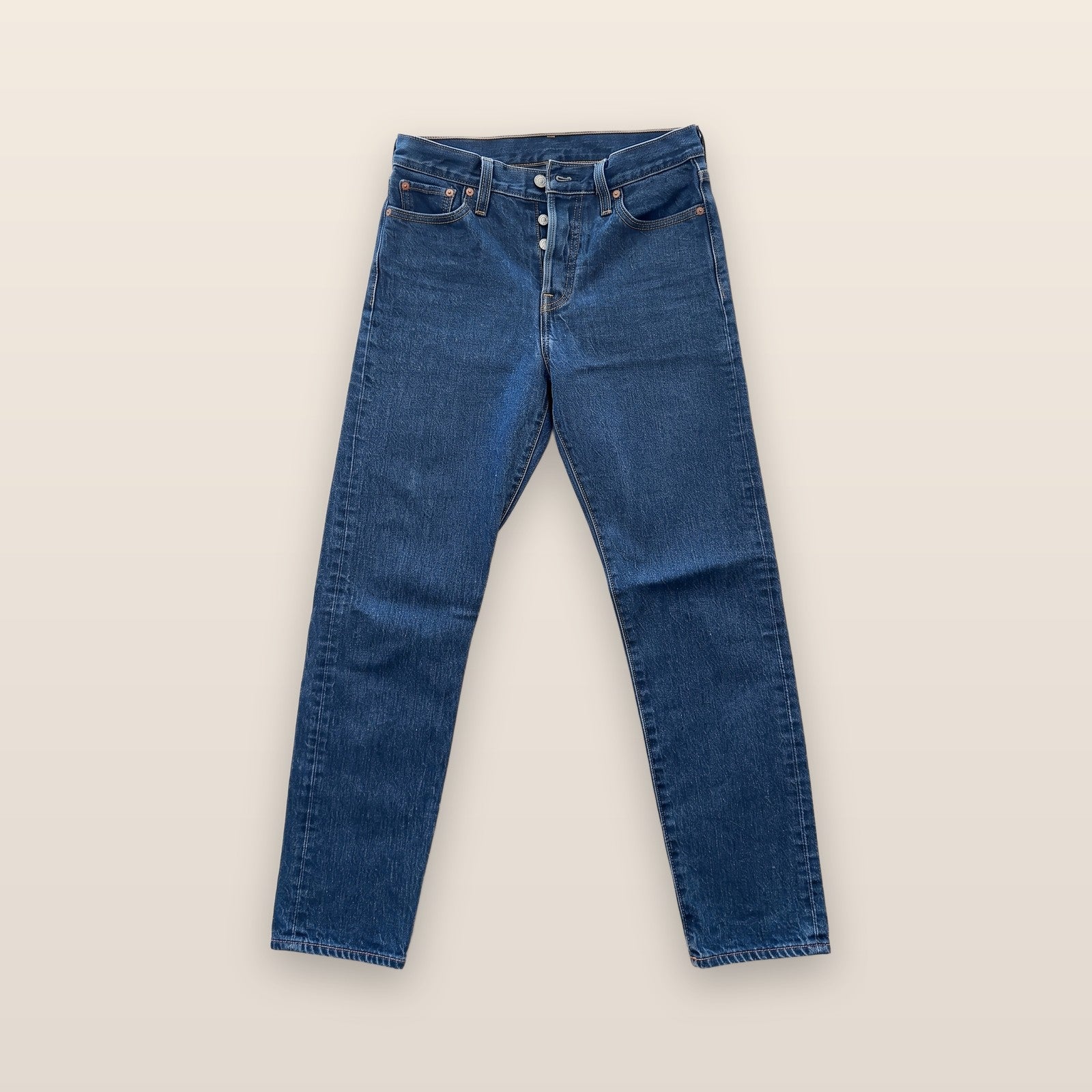 Levi's Blue Denim Jeans Button Fly Straight Leg Size 26