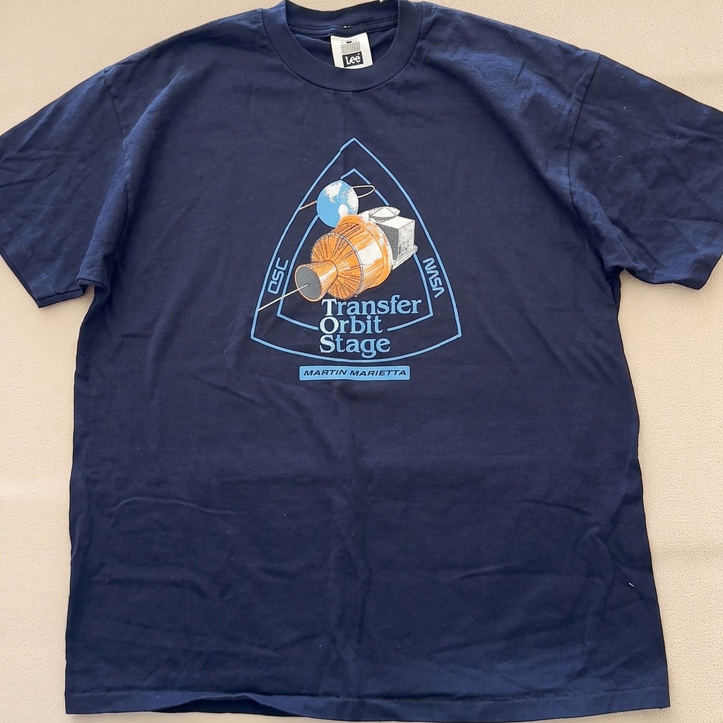 Vintage NASA Transfer Orbit Stage Martin Marietta T-Shirt Lee Men's XL