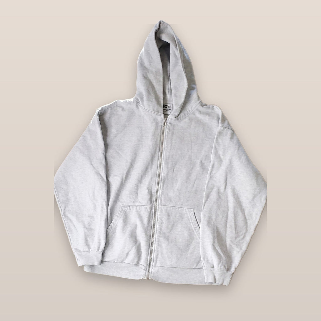 Los Angeles Apparel 14oz Heavy Fleece Zip Up Hoodie Grey Made in USA Size L
