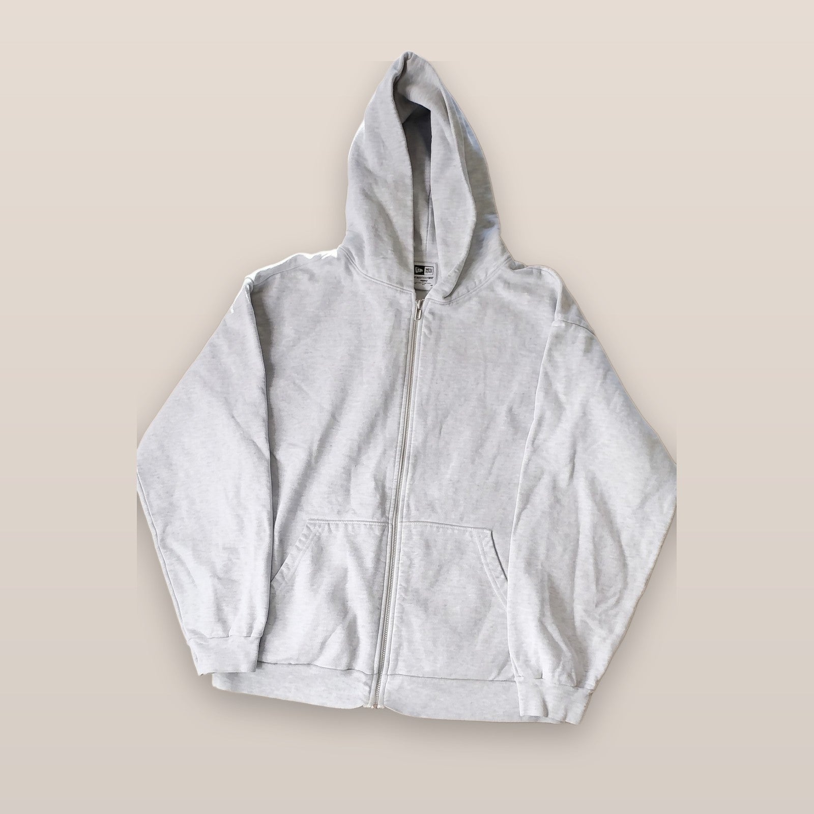 Los Angeles Apparel 14oz Heavy Fleece Zip Up Hoodie Grey Made in USA Size L