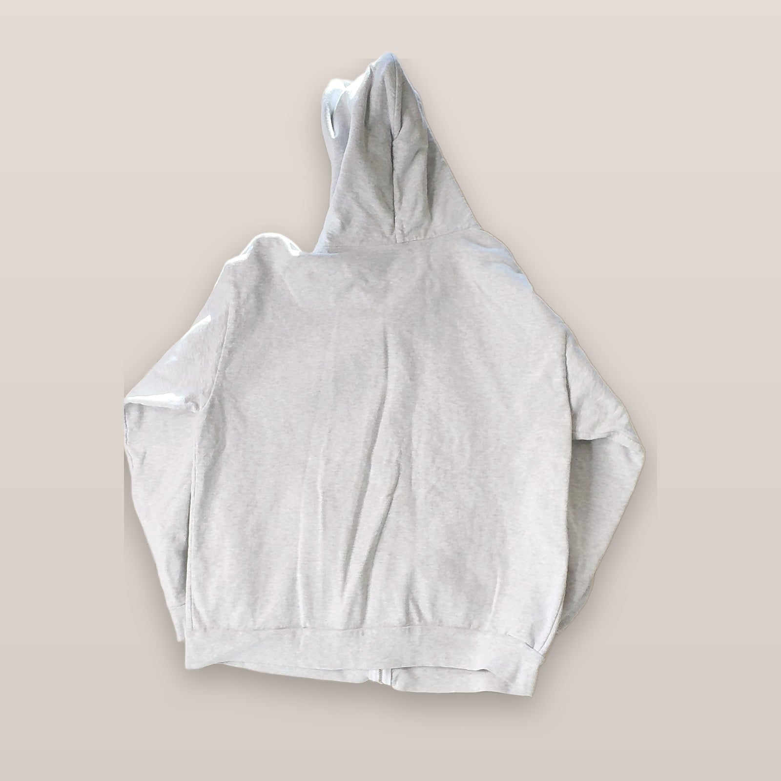 Los Angeles Apparel 14oz Heavy Fleece Zip Up Hoodie Grey Made in USA Size L