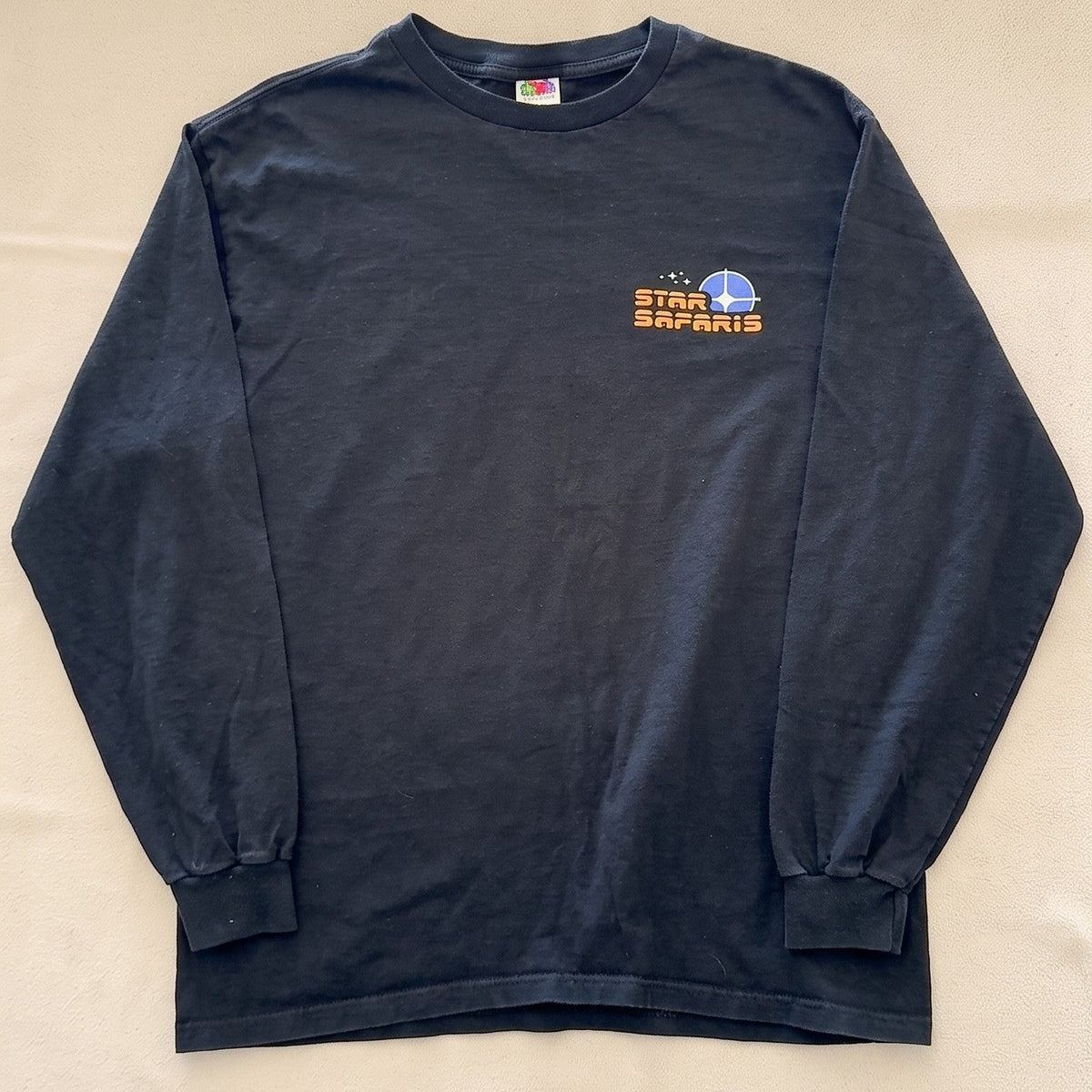 Star Safaris Tour The Universe Long Sleeve T-Shirt Black Space Galaxy