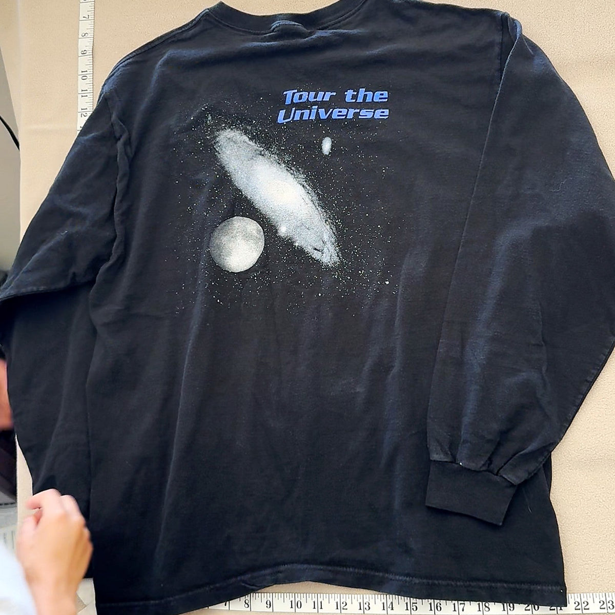 Star Safaris Tour The Universe Long Sleeve T-Shirt Black Space Galaxy