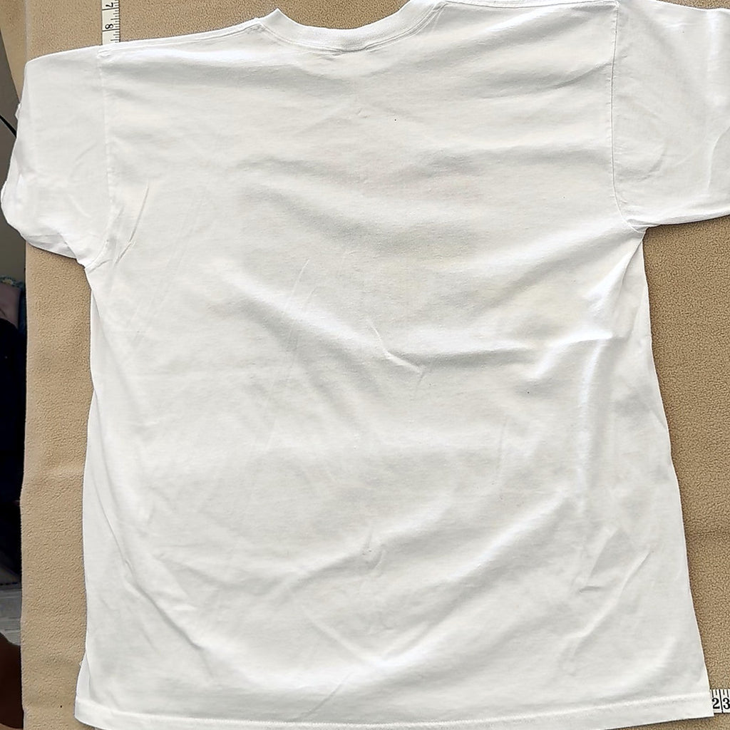 Vintage DARE To Resist Drugs and Violence 2000 Graphic T-Shirt White XL Y2K