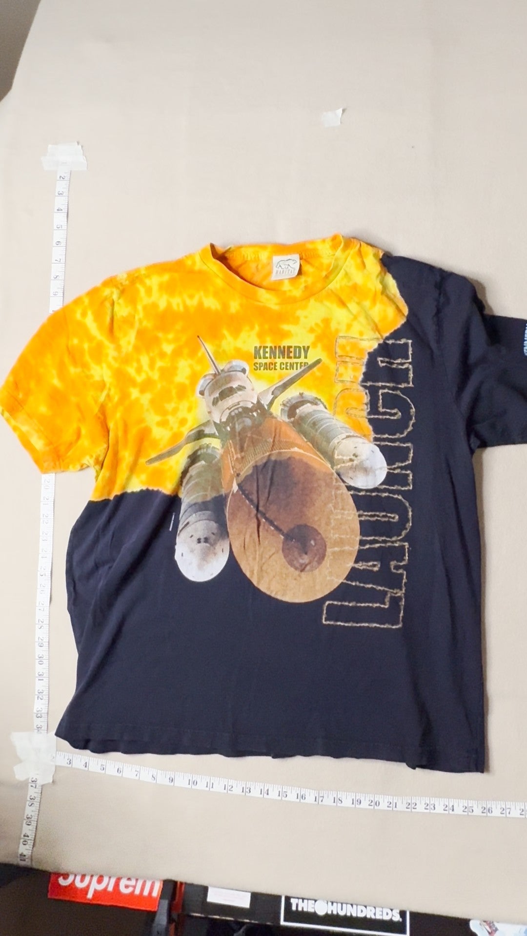 Habitat Kennedy Space Center Space Shuttle Launch Tie Dye T-Shirt Size XL
