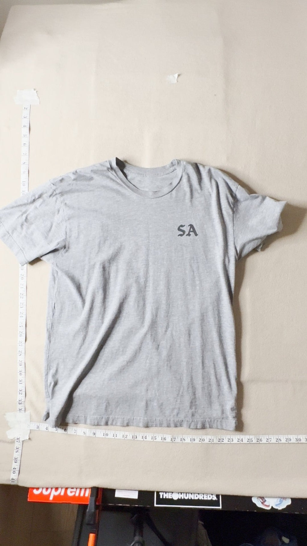 Kill Em All Let God Sort Em Out SA 1992 LA Graphic T-Shirt Grey Size L