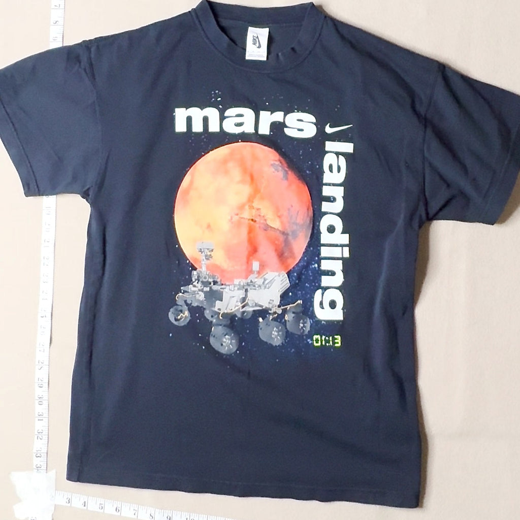 Nike Dri-Fit Mars Landing Graphic T-Shirt Space Rover Black Size S