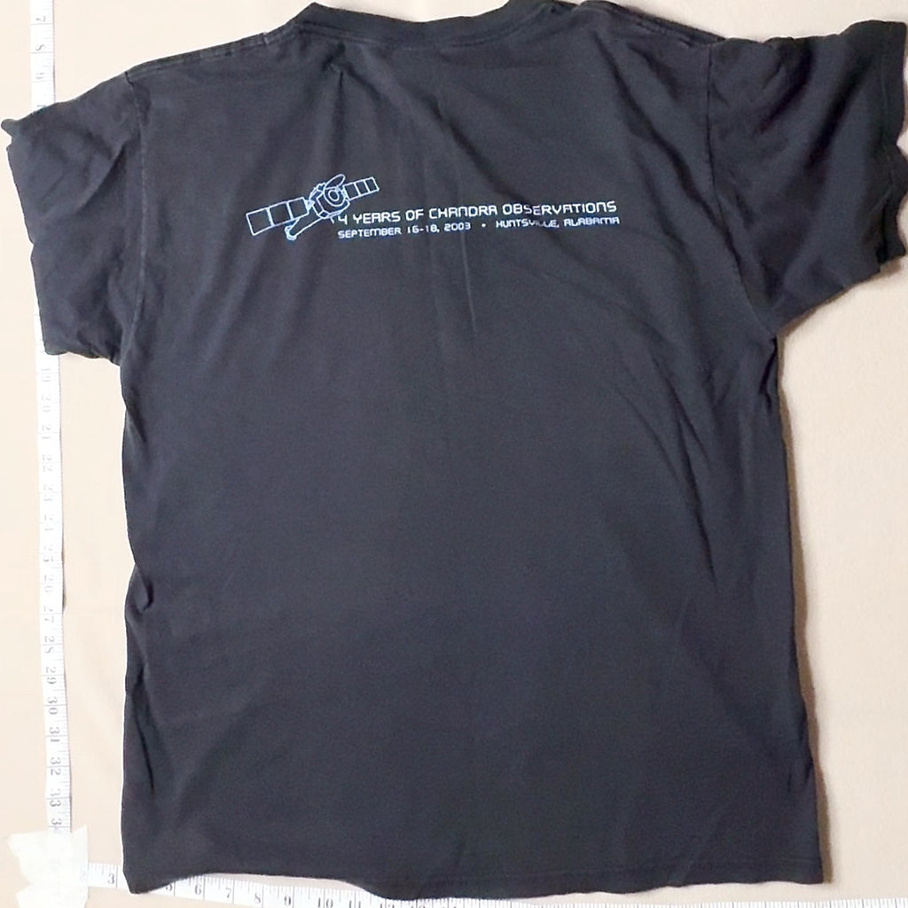 Chandra X-Ray Observatory Space Astronomy T-Shirt Black Size L
