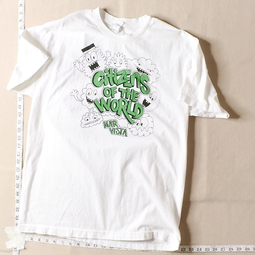 Mar Vista Citizens of the World T-Shirt White Large Short Sleeve Graphic Tee