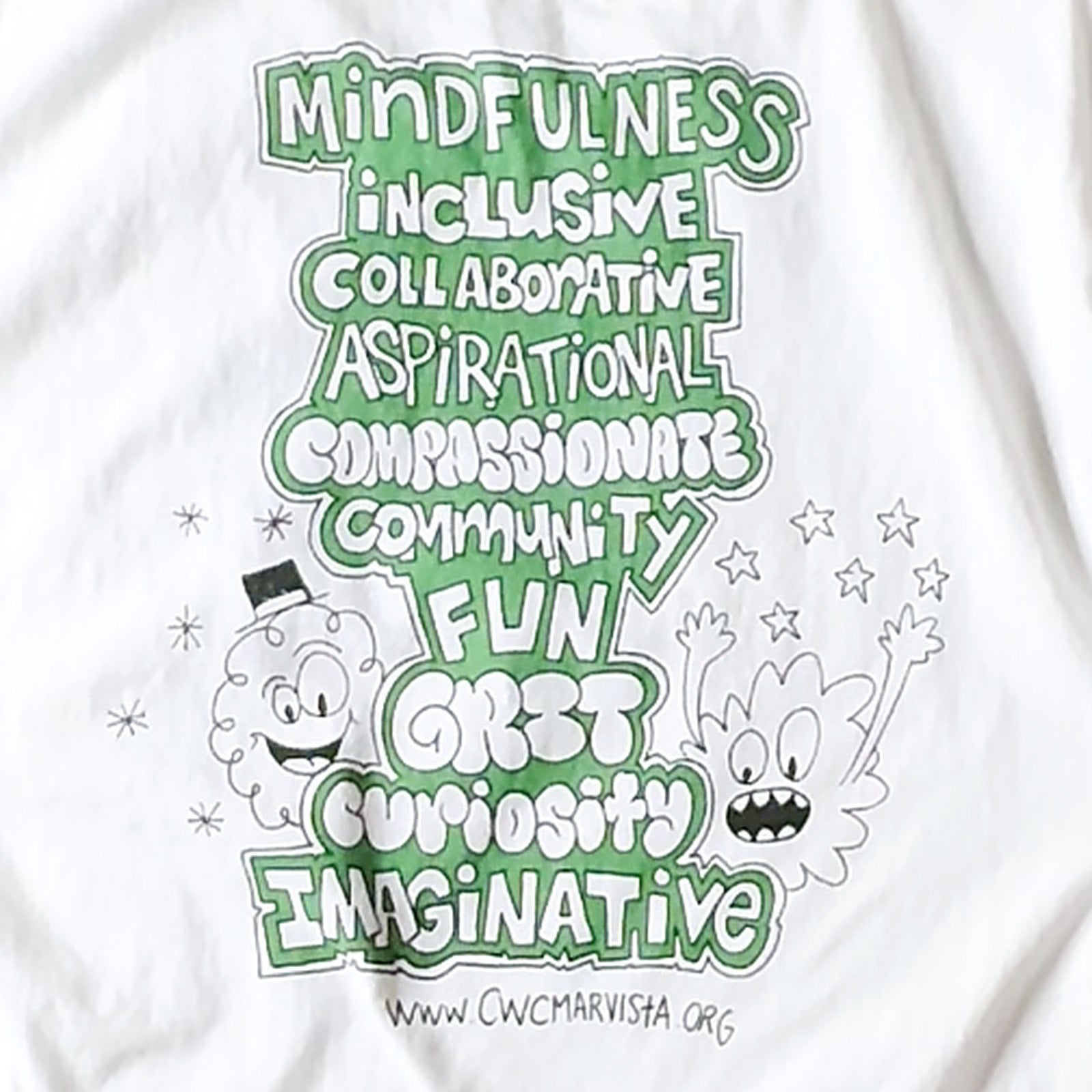 Mar Vista Citizens of the World T-Shirt White Large Short Sleeve Graphic Tee