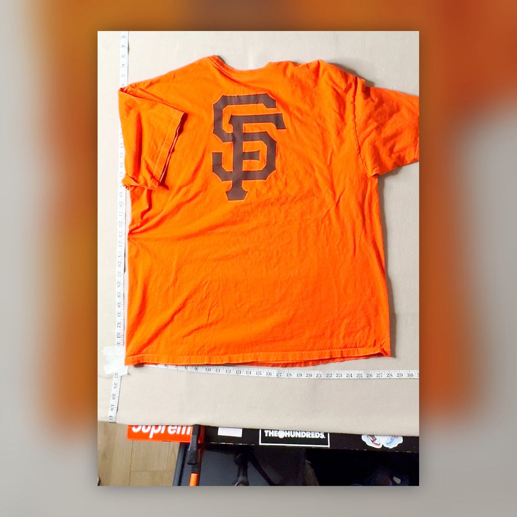 San Francisco Giants Orange Baseball T-Shirt Nike Swoosh Graphic Tee