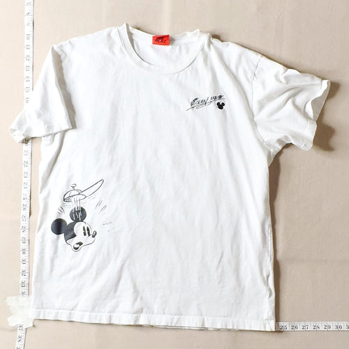 Disney Mickey and Friends T-Shirt White Mickey Mouse Comic Graphic Size Large LG