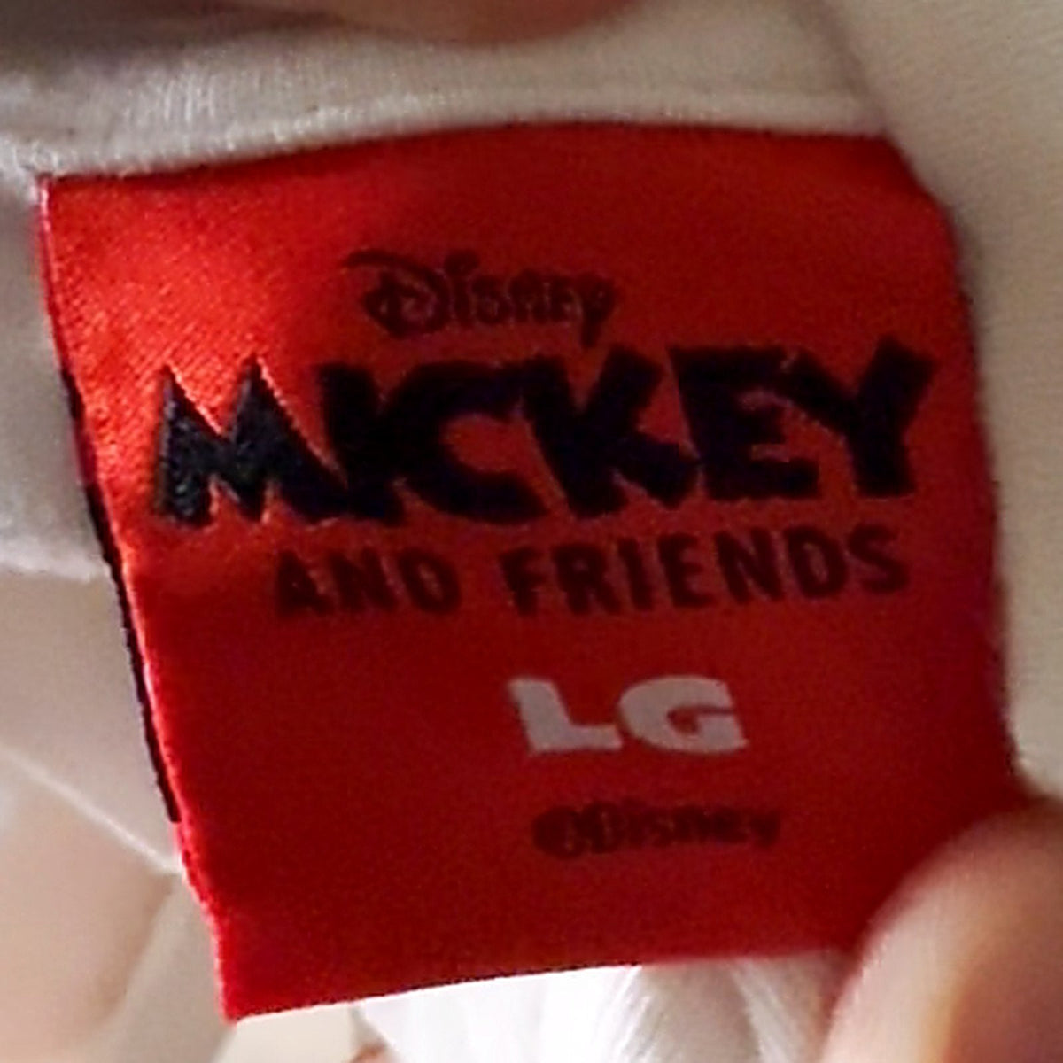 Disney Mickey and Friends T-Shirt White Mickey Mouse Comic Graphic Size Large LG