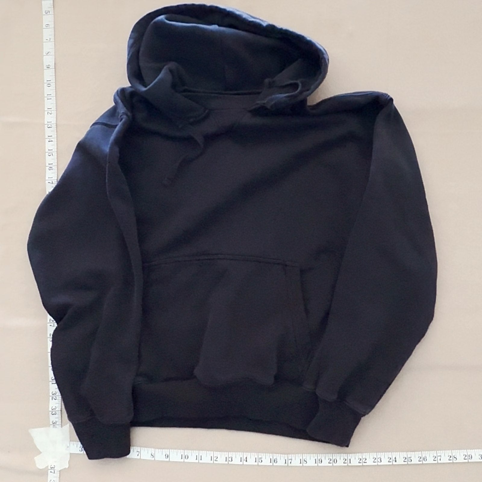 H&M Relaxed Fit Black Over Hood Pullover Hoodie Sweatshirt Size XL
