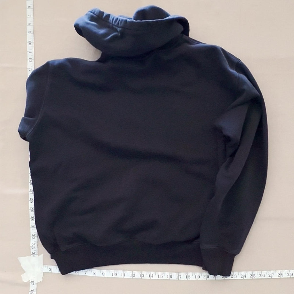 H&M Relaxed Fit Black Over Hood Pullover Hoodie Sweatshirt Size XL