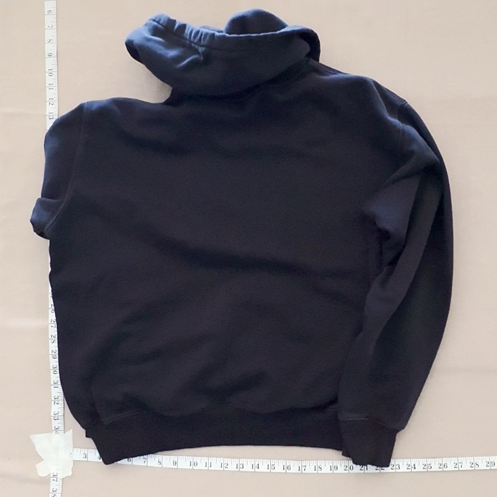 H&M Relaxed Fit Black Over Hood Pullover Hoodie Sweatshirt Size XL