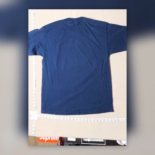Cotton Expressions Sun Graphic T-Shirt Large Navy Blue Space Science Tee