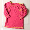 USC Trojans Women's 3/4 Sleeve Shirt Red Yellow Scoop Neck NCAA