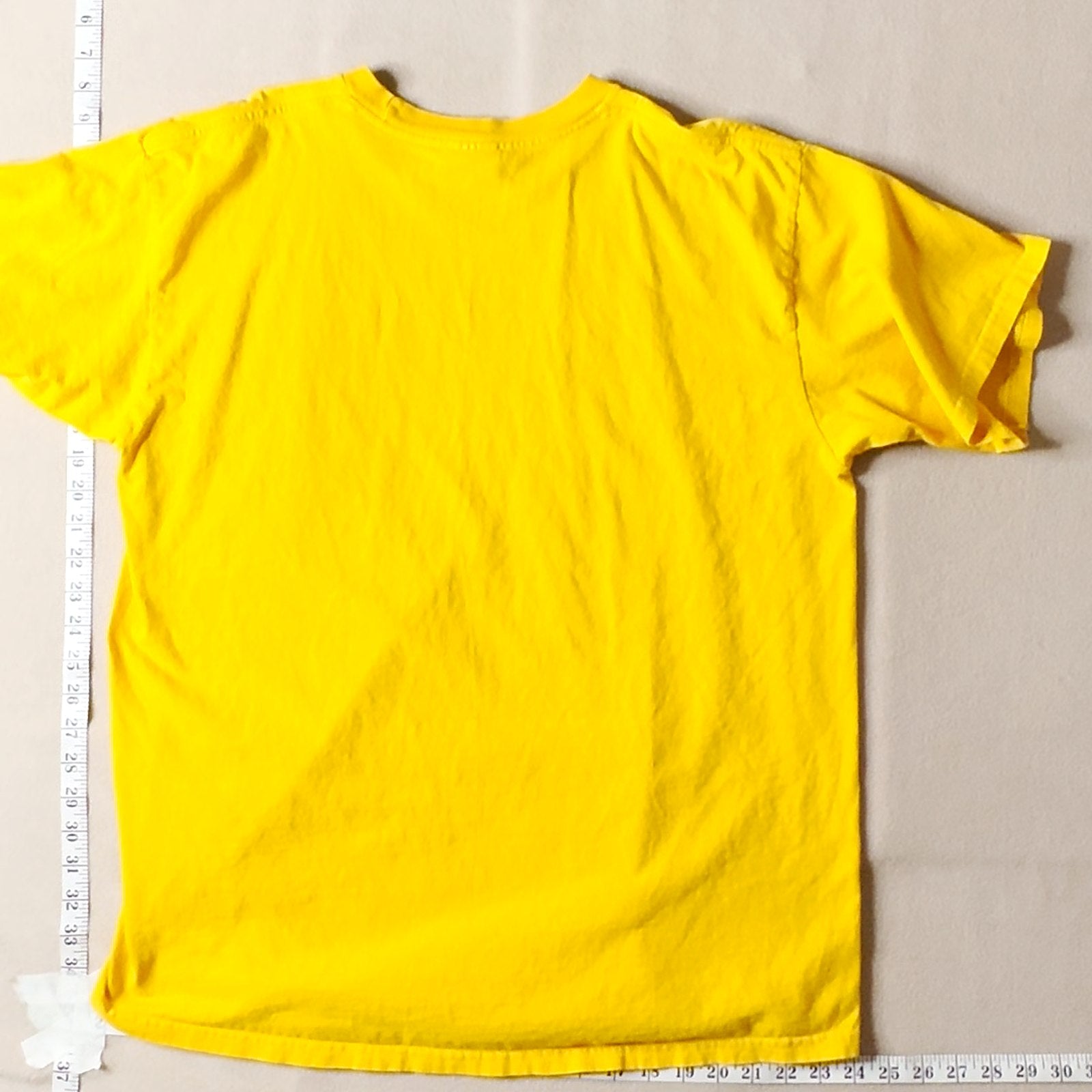 Nike Basketball Graphic T-Shirt Yellow Short Sleeve Size L Large