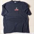 Vintage Hanes Heavyweight Adult XL Men's Black Mars Space Planet Graphic T-Shirt