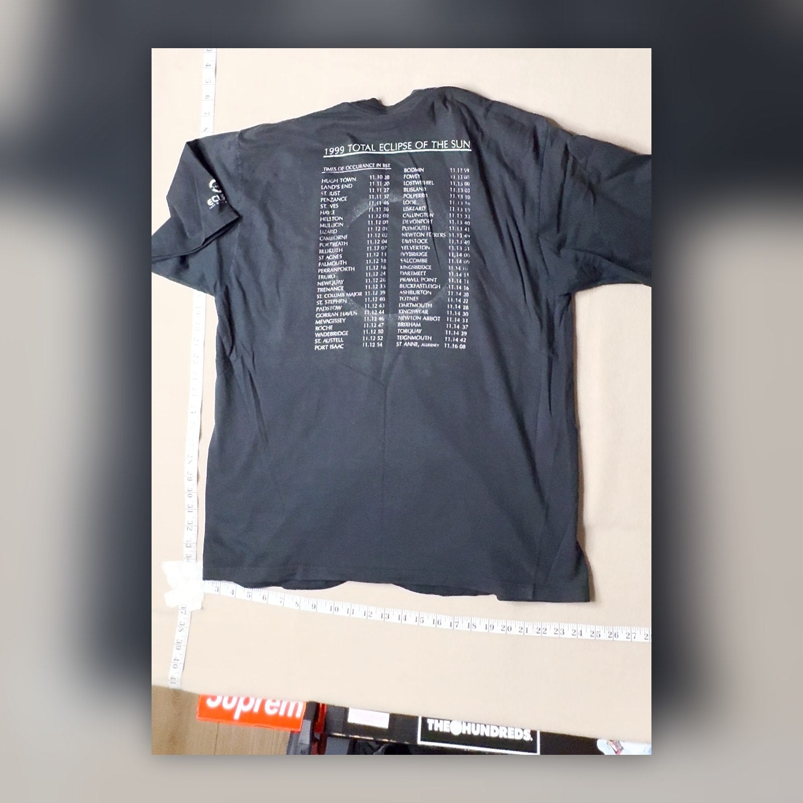 Jerzees The Eclipse Aug 11th 1999 T-Shirt Men's XL Total Eclipse of the Sun