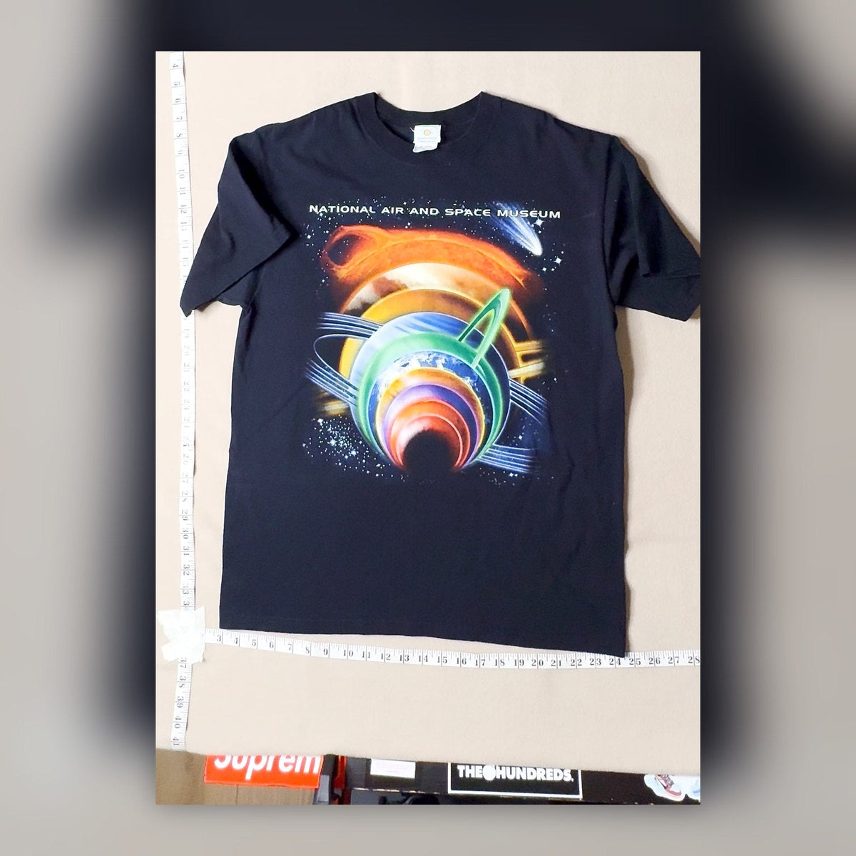National Air and Space Museum Know Your Solar System T-Shirt Size L Black