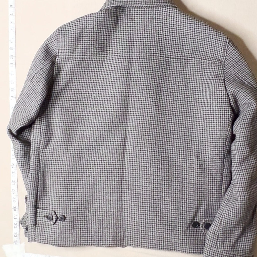 Uniqlo U Lemaire Houndstooth Zip Up Jacket Gray L NWT