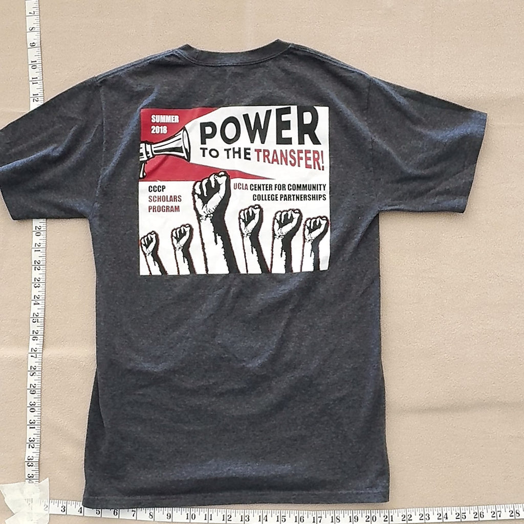 Hanes UCLA CCCP Summer 2018 Power to the Transfer Graphic T-Shirt Gray S