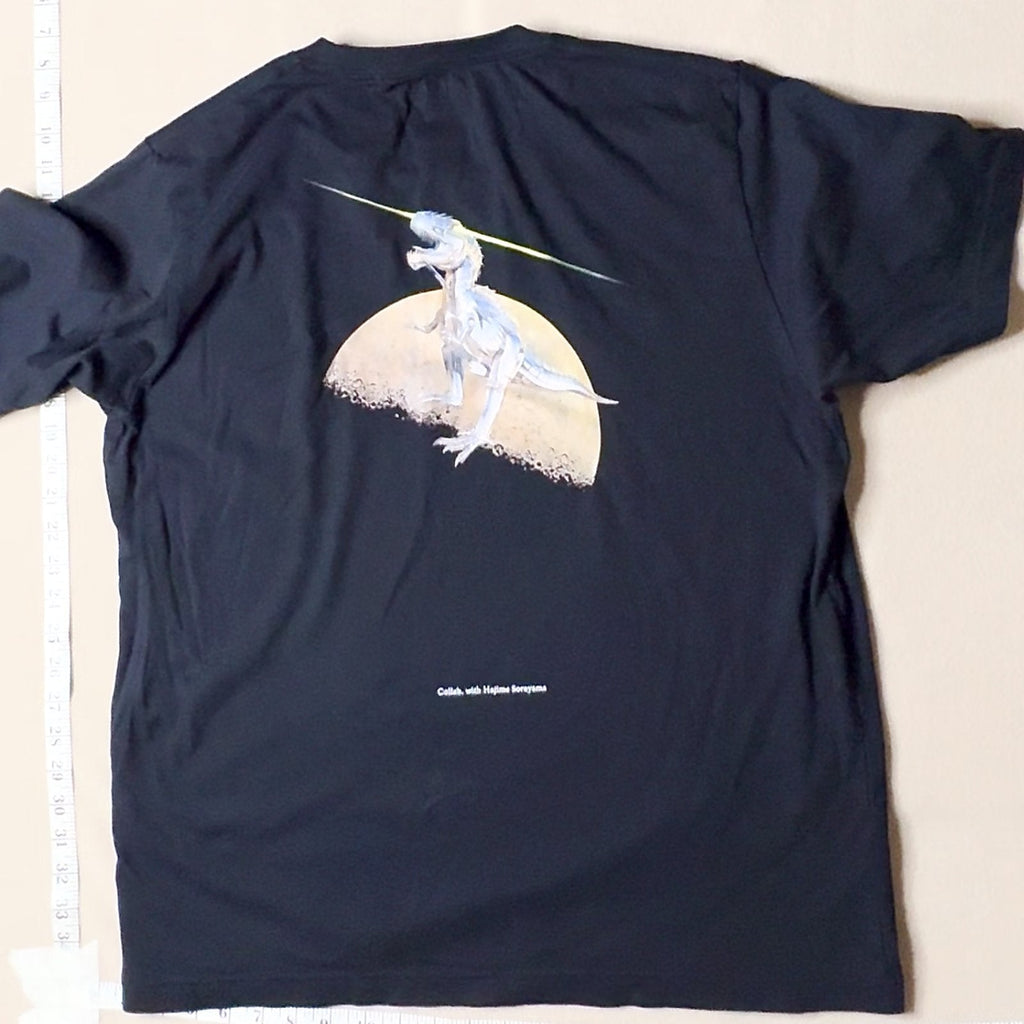 Uniqlo UT Jurassic World Sorayama T-Rex Graphic T-Shirt Black Size L