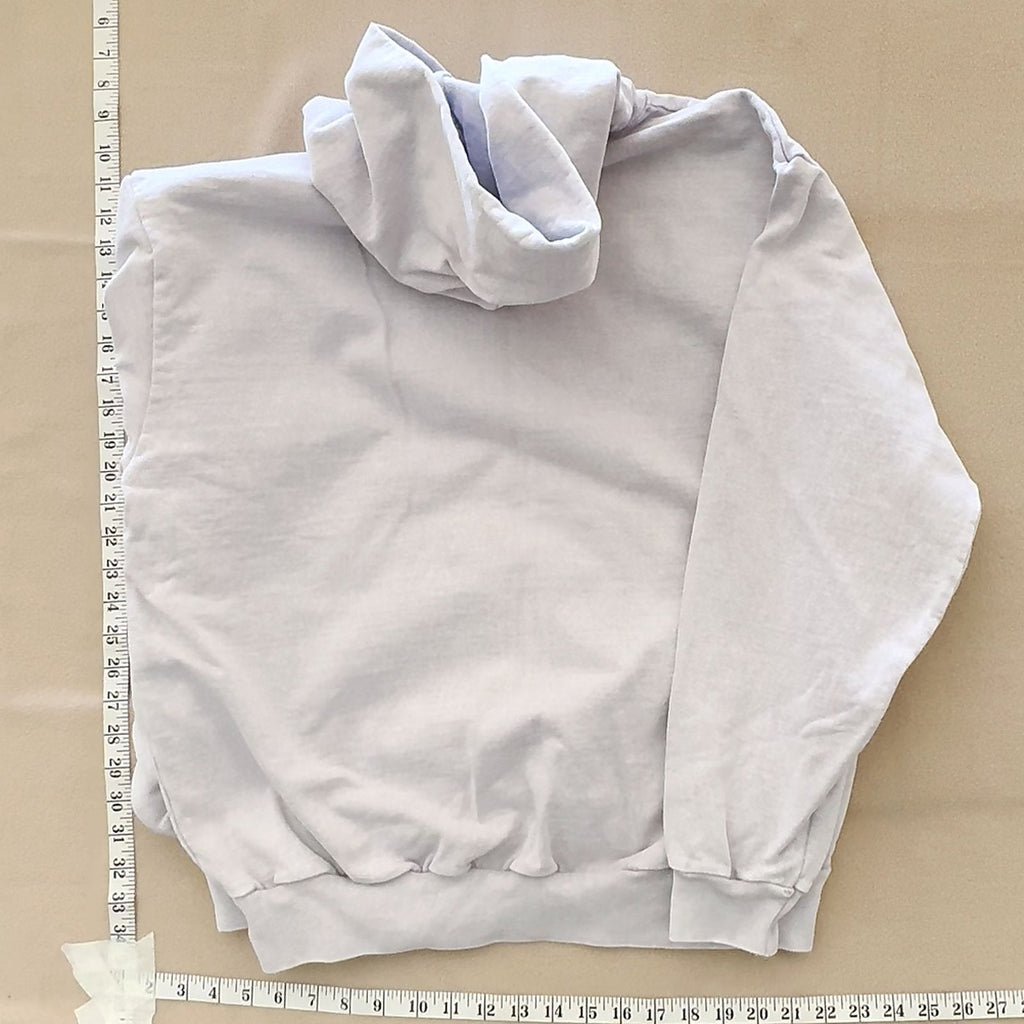 Artificial Intelligence NY Graphic Hoodie Pullover Sweatshirt Light Grey Size L