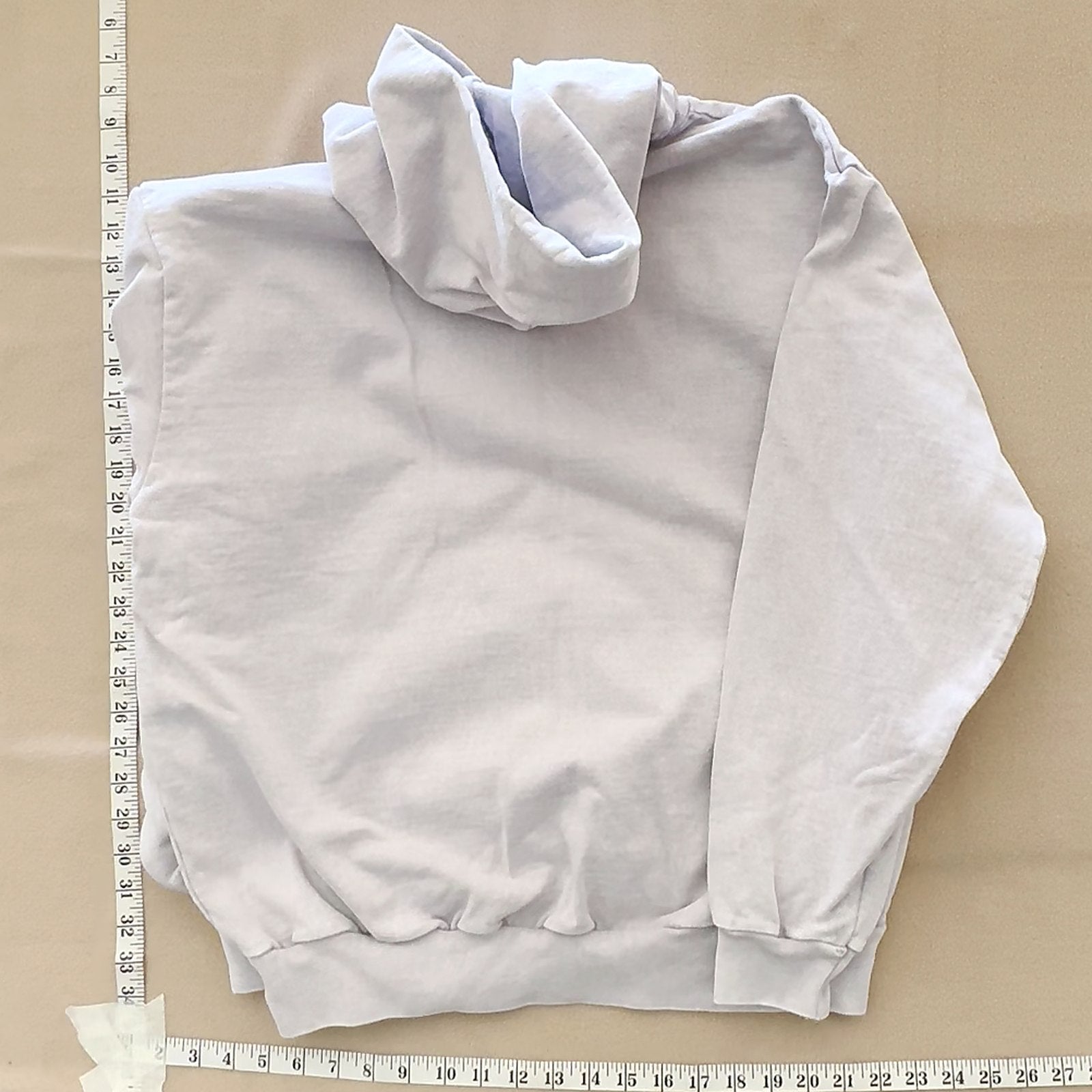 Artificial Intelligence NY Graphic Hoodie Pullover Sweatshirt Light Grey Size L