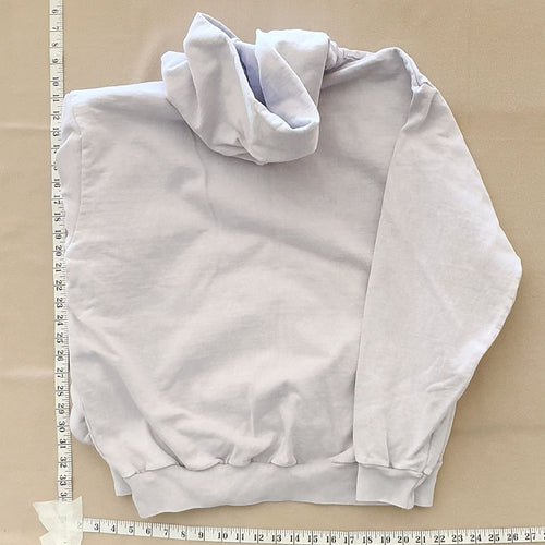 Artificial Intelligence NY Graphic Hoodie Pullover Sweatshirt Light Grey Size L